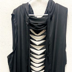 Rouge Collection black cardigan coverup women’s 6X